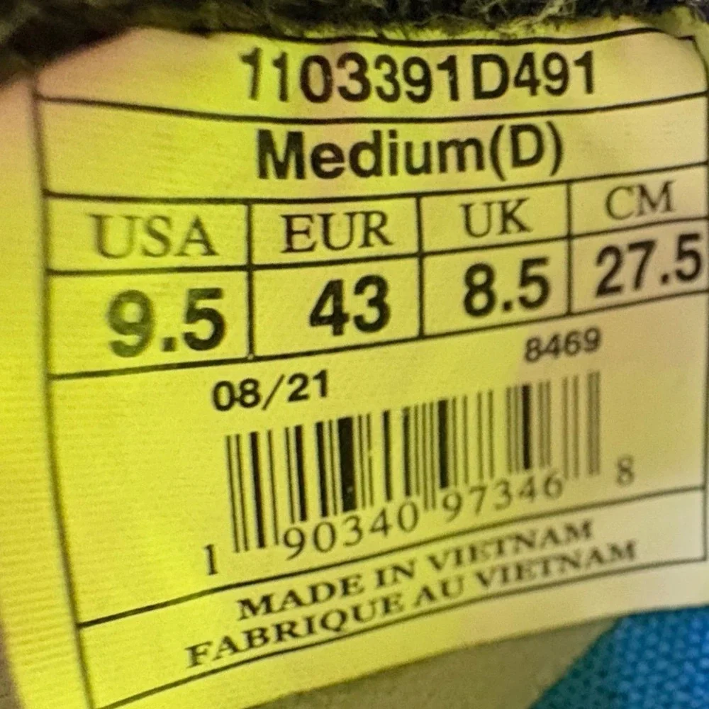 Brooks Hyperion Tempo Mens Size 9.5 Blue Yellow Running Shoes (1103391D491)